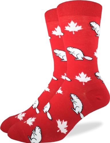 Good Luck Sock Kanada Herren-Socken, Erwachsene, Ahornblatt und Biber, Einheitsgr��e von Good Luck Sock