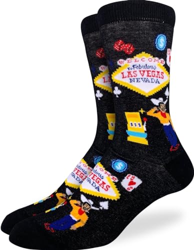 Good Luck Sock Las Vegas Herren Socken, Schwarz, Größe 40-46 von Good Luck Sock