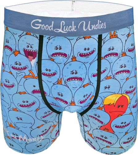 Good Luck Undies Herren Boxershorts Rick and Morty, Rick and Morty, Mr. Meeseeks, Large von Good Luck Sock