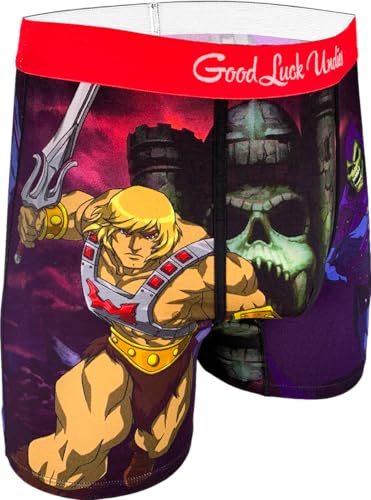 Good Luck Undies Herren Masters of The Universe Boxershorts Unterwäsche, Masters of the Universe, He-man & Skeletor, XX-Large von Good Luck Sock