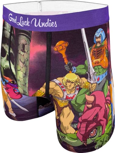 Good Luck Undies Herren Masters of The Universe Boxershorts Unterwäsche, Masters of the Universe, Heroes, X-Large von Good Luck Sock