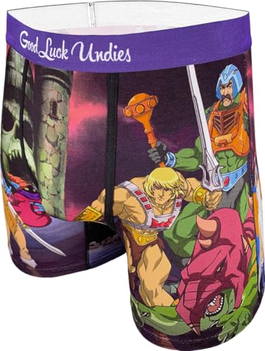 Good Luck Undies Herren Masters of The Universe Boxershorts Unterwäsche, Masters of the Universe, Heroes, X-Large von Good Luck Sock