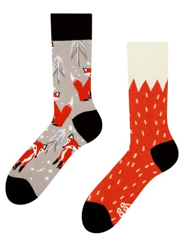 Good Mood Fuchs Buntes Design-Geschenk Socken 1 Paar von Dedoles