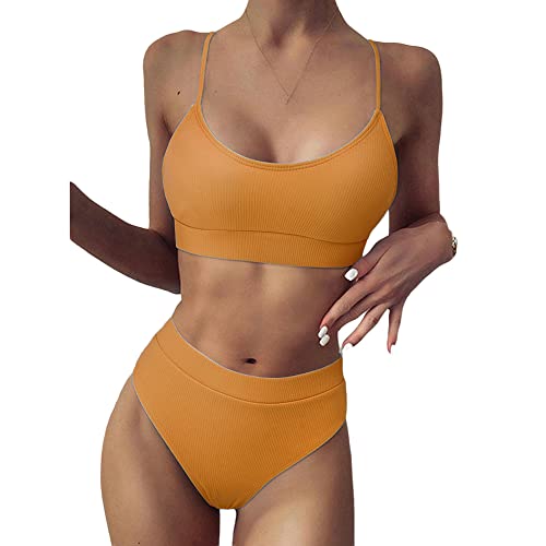 Good Times Bikini Set ohne Bügel Push Up Zweiteiliger Bademode Badeanzug Strandkleidung Swimsuit von Good Times