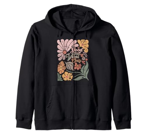 Boho Retro Lustiges Zitat Good Vibes Only Men Women Kapuzenjacke von Good Vibes Only Saying