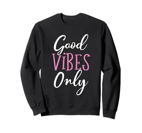 Good Vibes Only T-Shirt - Weiß und Rosa, Damen & Mädchen Sweatshirt Good Vibes Only T-Shirt - Weiß und Rosa, Damen & Mädchen Sweatshirt von Good Vibes Only T-Shirt Co.