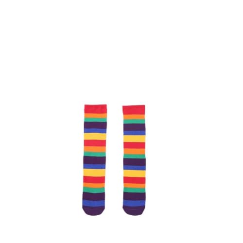 Good partner regenbogen socken stulpen kinder stulpen regenbogen aus 95% Baumwolle, weich und bequem,warm zu halten (L(Für die Höhe 120-150cm)) von Good partner