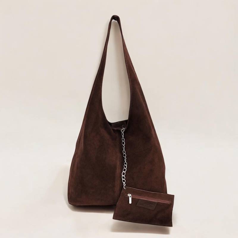 Shopper Aus Wildleder, Wildleder Schultertasche, Wildledertasche, Shopper, Tasche, Hobo Bag, Tote Slouchy Einkaufstasche von GoodLeather4You