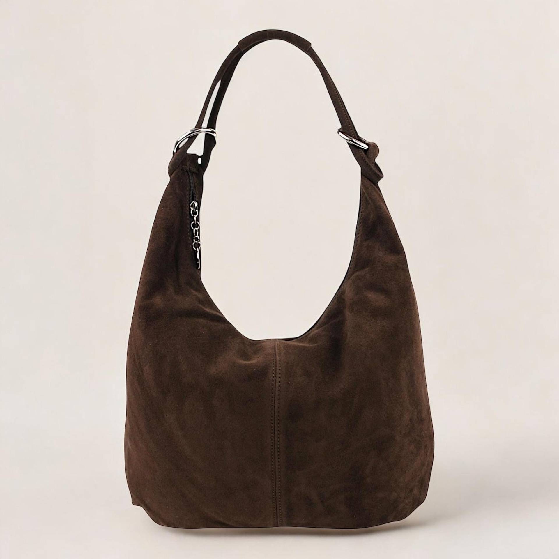 Wildleder Schultertasche, Handtasche Aus Wildleder, Wildledertasche, Shopper, Wildleder Tasche, Hobo Bag, Tote Slouchy Bag, Einkaufstasche von GoodLeather4You