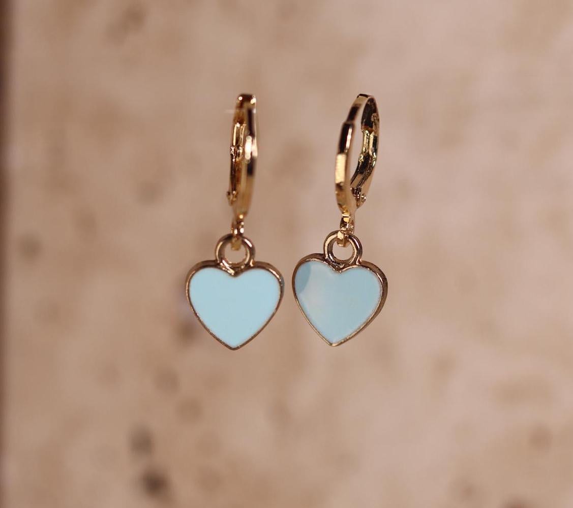Goodloverz Babyblue Hearts Ohrringe von GoodLoverz