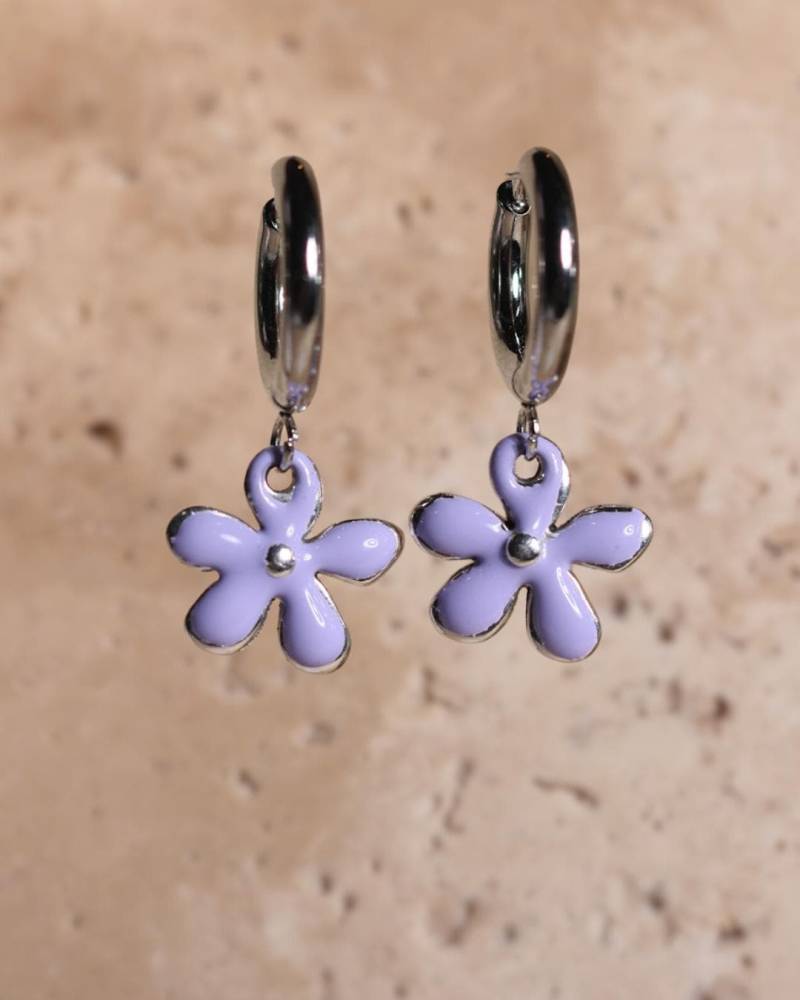Goodloverz Flower Silver Creolen Goodloverz Flower Silver Creolen von GoodLoverz