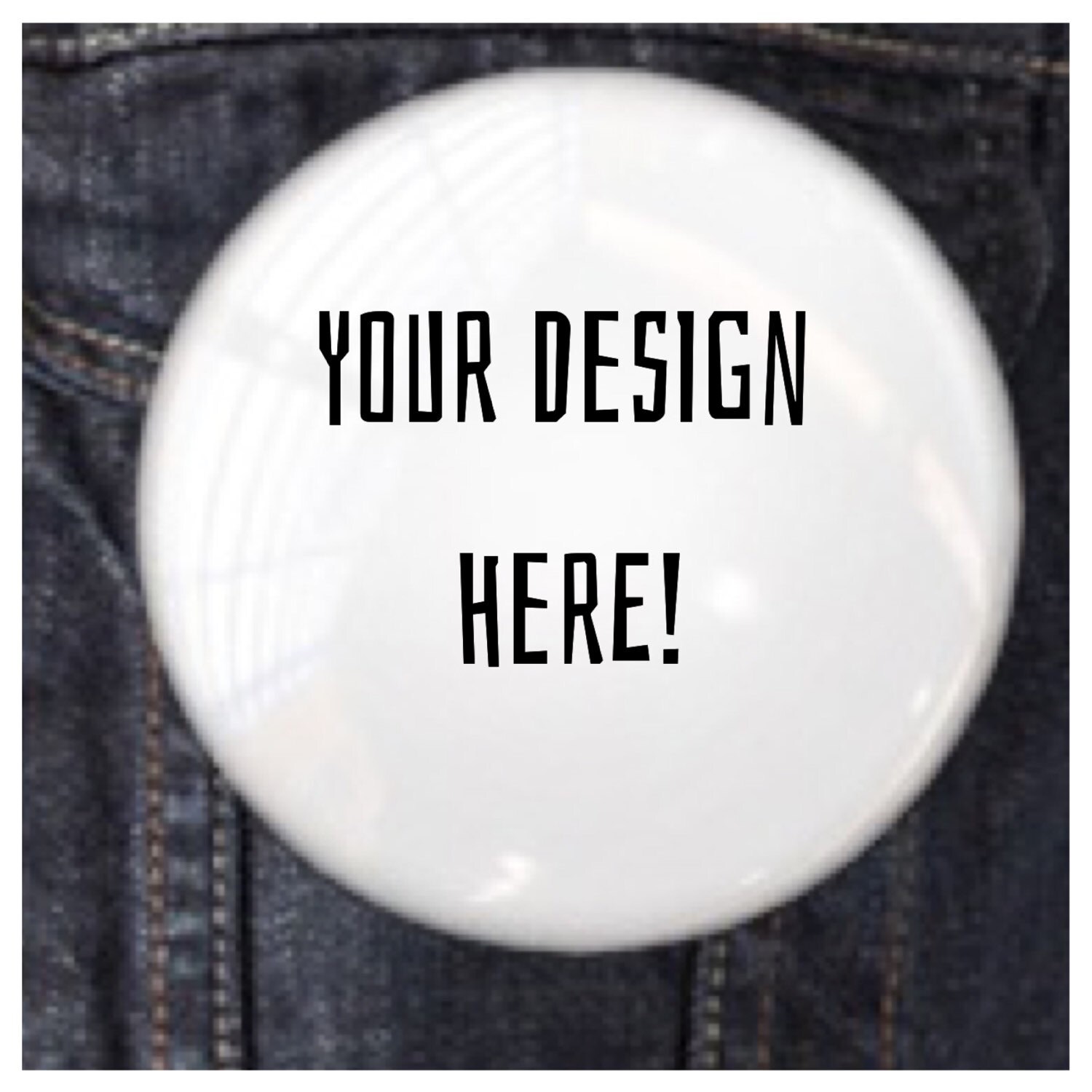Personalisierter 1, 25" Button von GoodLuckSweetCookie
