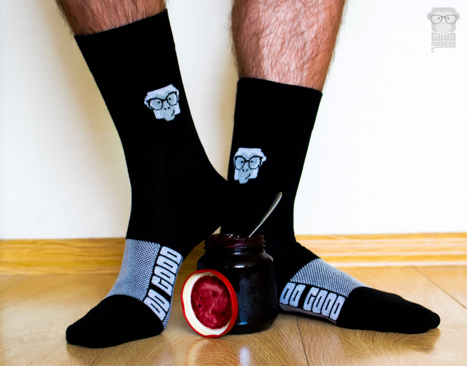 Schwarze Socken | Leicht Gewicht Coole Unisex Geschenk Sportsocken Sport Lange Schwarzer Freitag-Socken von GoodMonkeyShop