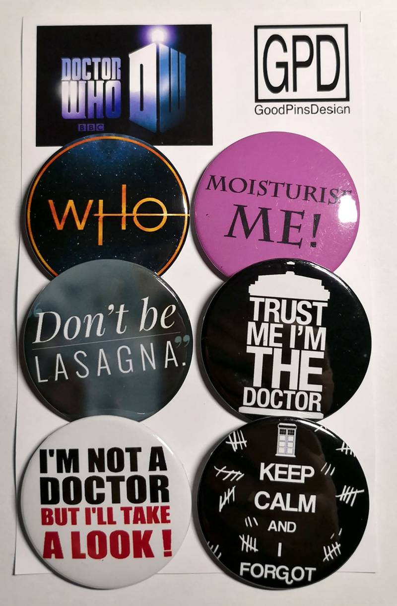 Doctor Who Pins, Kühlschrankmagnete, Anstecker, Buttons von GoodPinsDesign