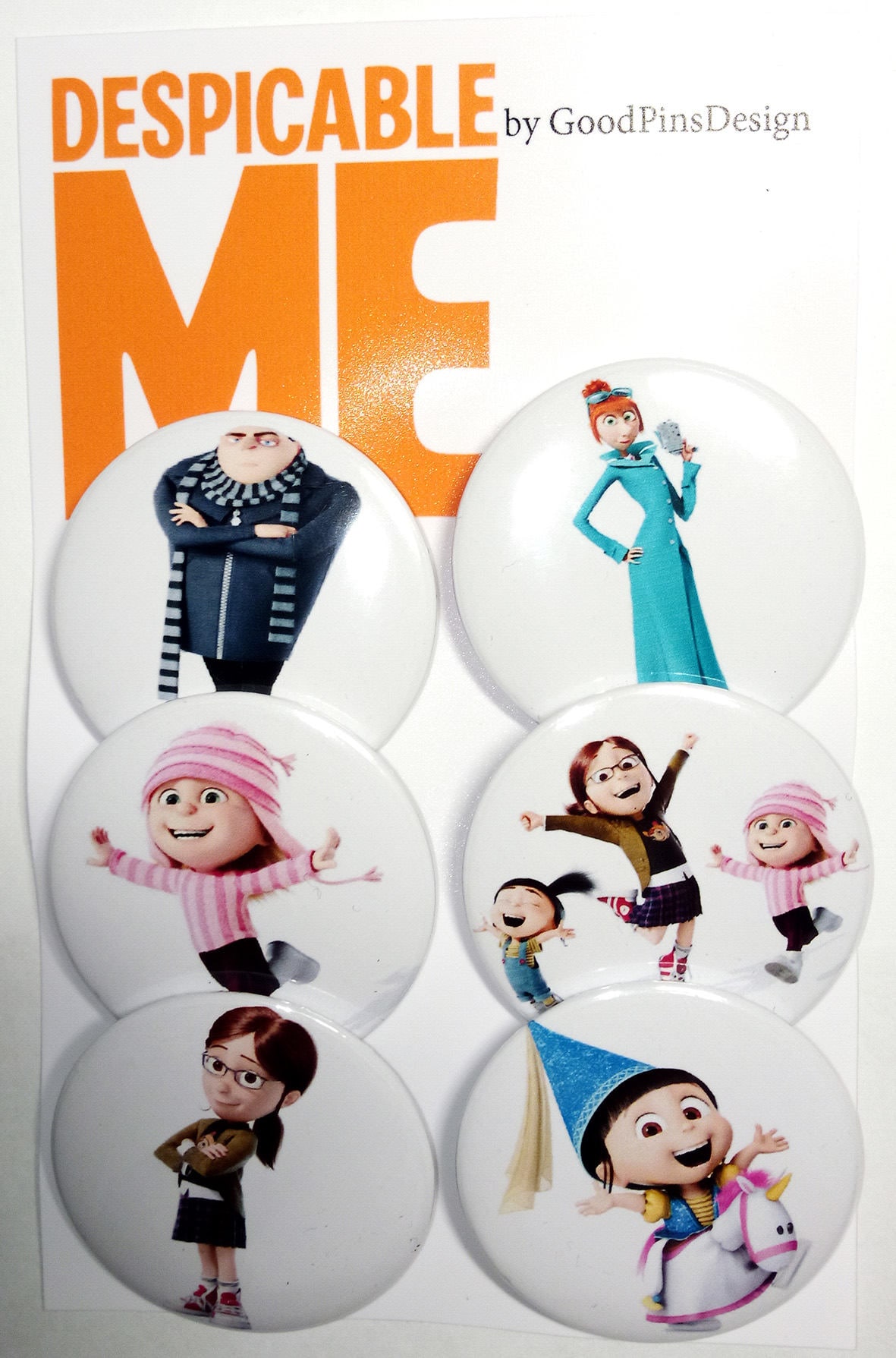 Verabscheuungswürdige Me Pins, Kühlschrankmagnete, Anstecker, Pinback Buttons Verabscheuungswürdige Me Pins, Kühlschrankmagnete, Anstecker, Pinback Buttons von GoodPinsDesign