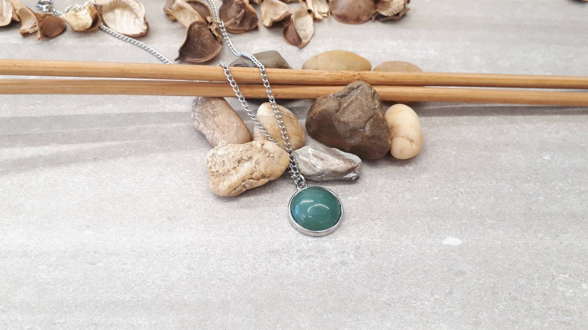 Kreis Aventurin Anhänger - Runder Edelstein Halskette Runde Einzigartige Für Frau Schmuck Kreis Aventurin Anhänger - Runder Edelstein Halskette Runde Einzigartige Für Frau Schmuck von GoodVibesGiftShop