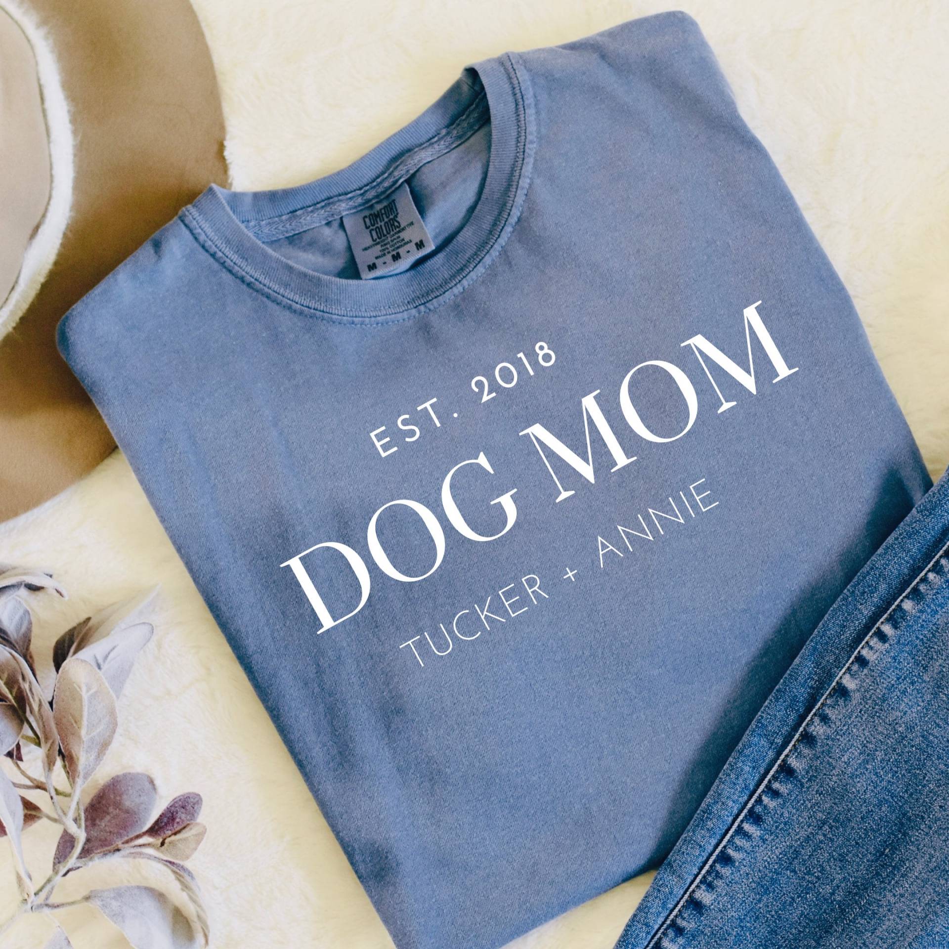 Personalisierte Hunde Sweatshirt, Maßgeschneiderte Shirt, Personalisierte Mama Etabliert, Hund Papa von GoodWoofDesigns