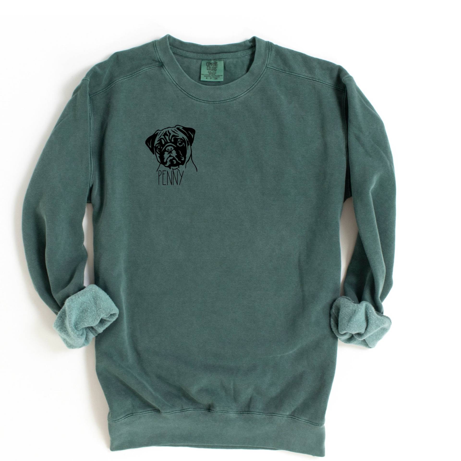 Personalisierte Hunde Sweatshirt, Mops Shirt, Geschenke, Mama Pullover von GoodWoofDesigns