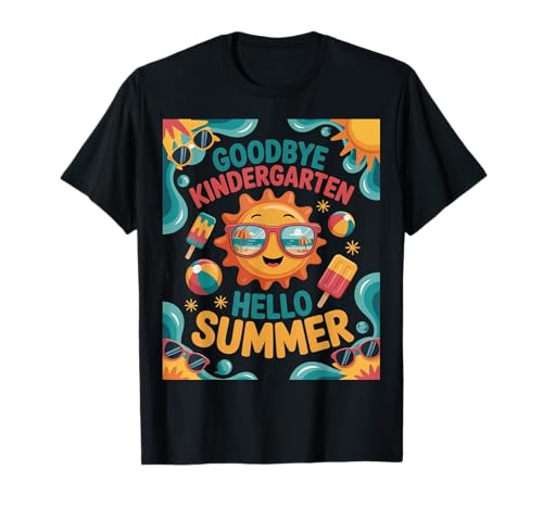 Funny Kindergarten School’s Out for Summer Beach for Kids T-Shirt Funny Kindergarten School’s Out for Summer Beach for Kids T-Shirt von Goodbye Kindergarten Hello Summer Colorful Vibe