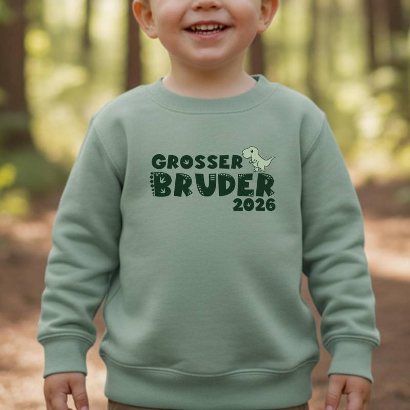 Dino Pullover "Großer Bruder 2026" Oder Wunschtext I 4 Sweatshirt Farben Geschenk Großer Verkündung Zweite Schwangerschaft von GoodbyeSocks