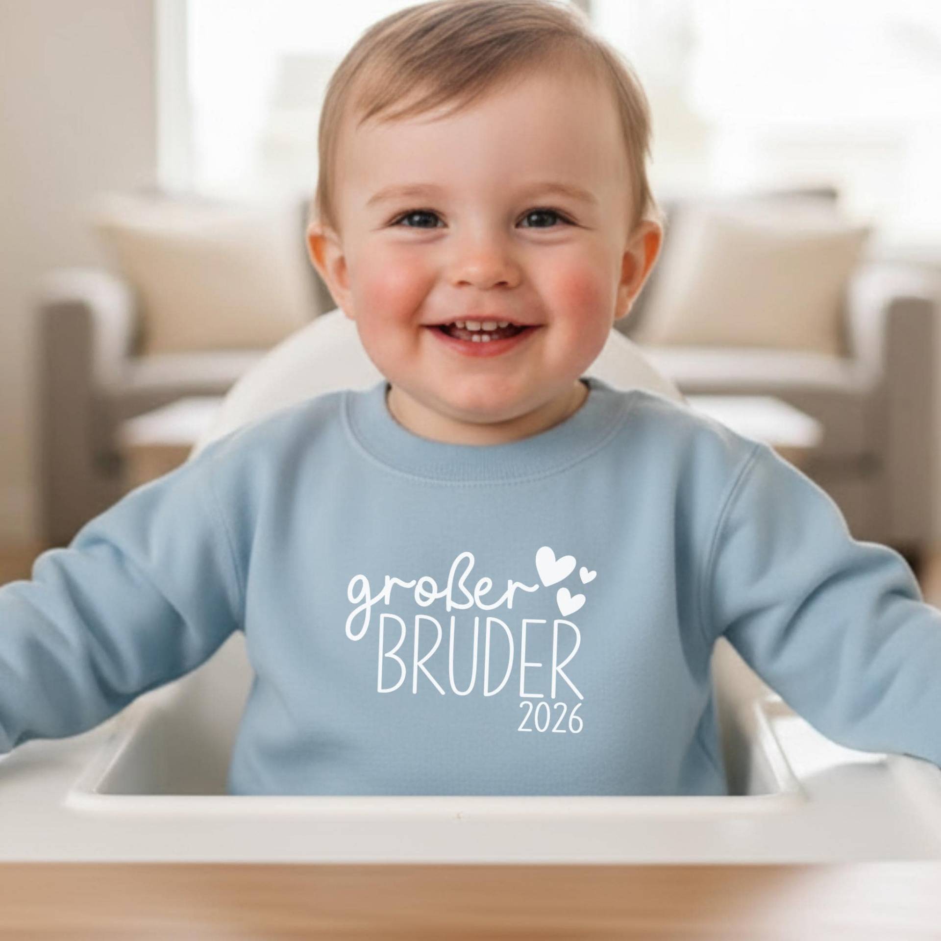 Pullover "Großer Bruder 2026" Oder Wunschtext, Personalisierbar Mit Name I 3 Druckfarben Geschenk Großer Verkündung Zweites Kind Pullover "Großer Bruder 2026" Oder Wunschtext, Personalisierbar Mit Name I 3 Druckfarben Geschenk Großer Verkündung Zweites Kind von GoodbyeSocks