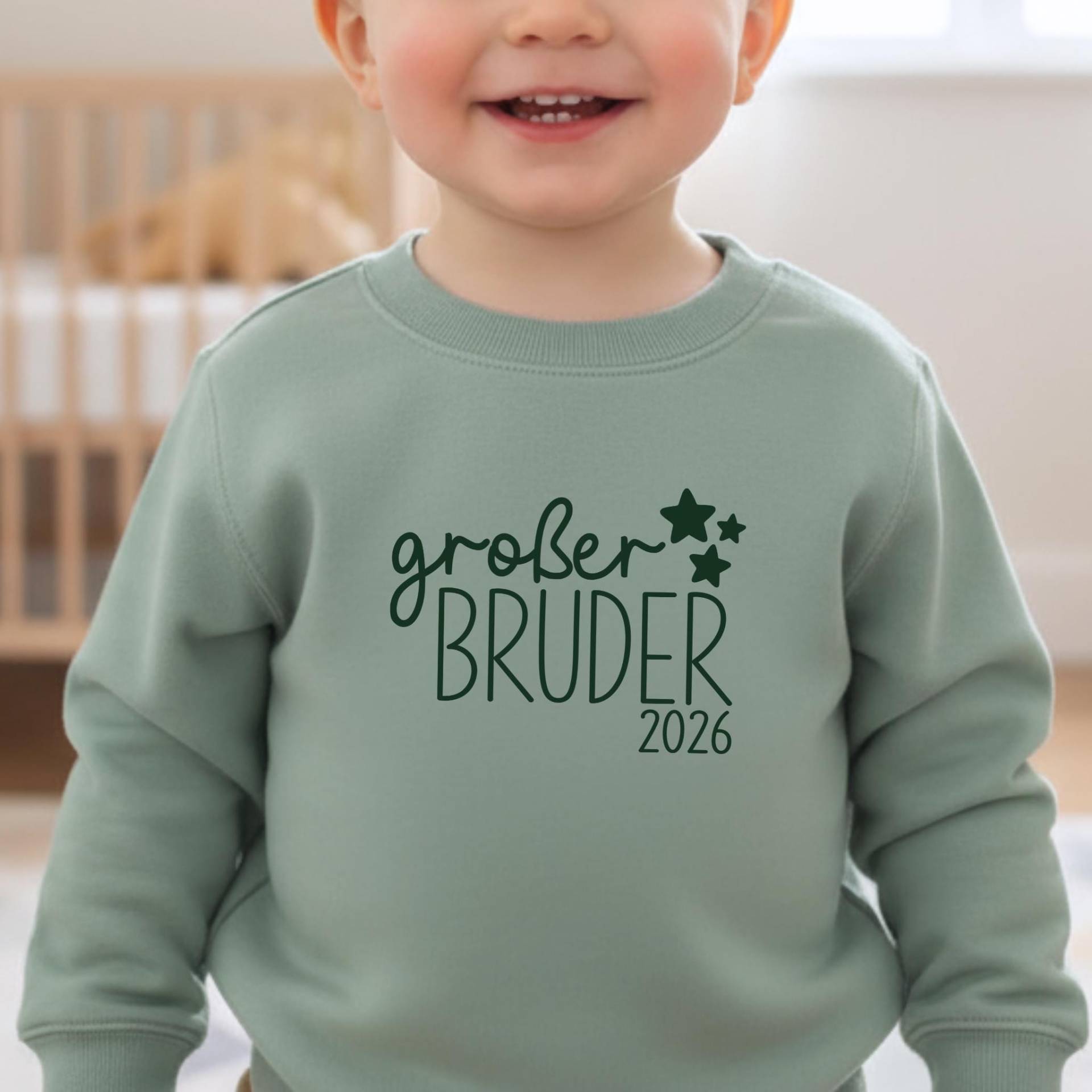 Pullover "Großer Bruder 2026" Oder Wunschtext, Personalisierbar Mit Name I 3 Druckfarben Geschenk Großer Verkündung Zweites Kind Pullover "Großer Bruder 2026" Oder Wunschtext, Personalisierbar Mit Name I 3 Druckfarben Geschenk Großer Verkündung Zweites Kind von GoodbyeSocks