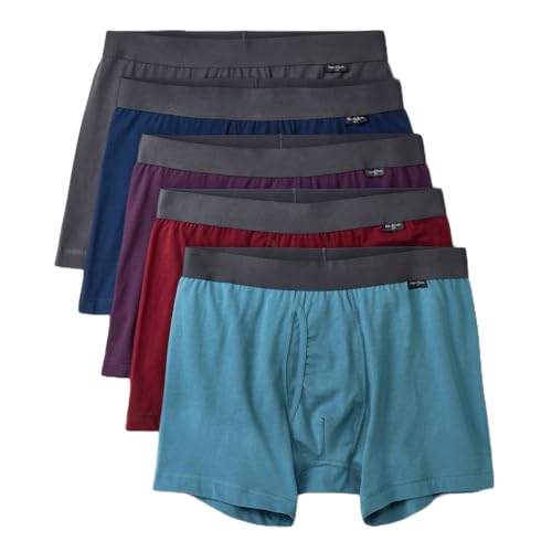 Goodfellow & Co Herren-Boxershorts, 5er-Pack, Pflaumenviolett/Burgunderrot/Blaugrün, Small von Goodfellow & Co