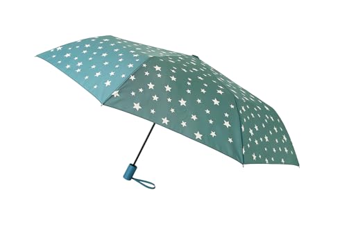 Goods4good Farbwechsel Regenschirm für Frauen/Damen/Männer, klein, Taschenlampe, faltbar, mit automatischer Öffnung und einem Durchmesser von 98 cm (Grün), grün, Läufer von Goodforgoods