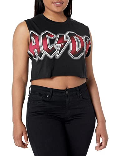 Goodie Two Sleeves Damen ACDC Color Glow Tank, Schwarz T-Shirt, Klein von Goodie Two Sleeves