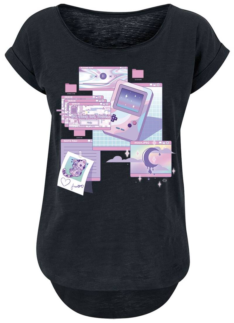Goodie Two Sleeves - Gaming T-Shirt - Sleep Not Found - M bis L - für Damen - Größe M - schwarz von Goodie Two Sleeves