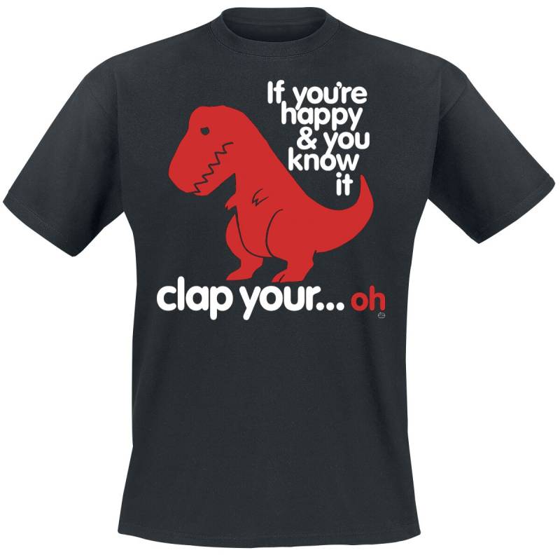 Goodie Two Sleeves T-Shirt - Sad T-Rex - S bis 5XL - für Männer - Größe XXL - schwarz von Goodie Two Sleeves