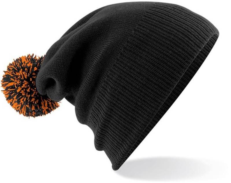 Goodman Design Bommelmütze Strickmütze Beanie Pompon Mütze Pudelmütze Duales Design – mit Umschlag oder als Slouch-Beanie von Goodman Design