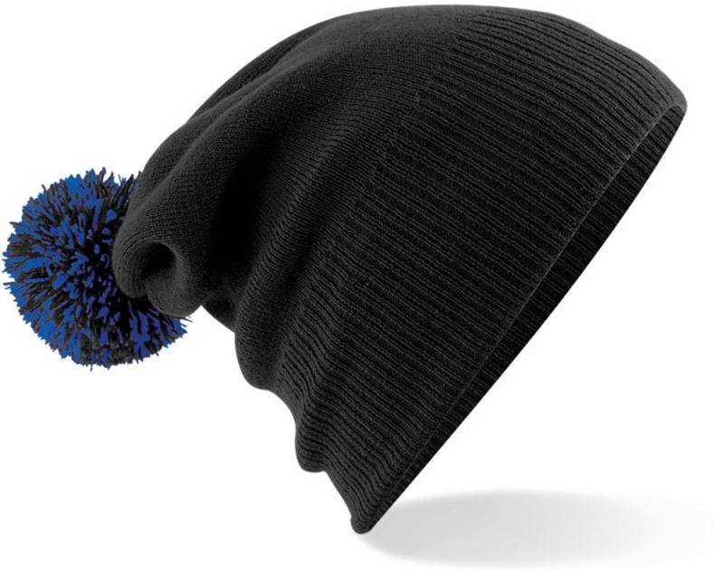 Goodman Design Bommelmütze Strickmütze Beanie Pompon Mütze Pudelmütze Duales Design – mit Umschlag oder als Slouch-Beanie von Goodman Design