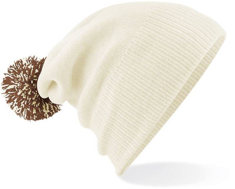 Goodman Design Bommelmütze Strickmütze Beanie Pompon Mütze Pudelmütze Duales Design – mit Umschlag oder als Slouch-Beanie von Goodman Design