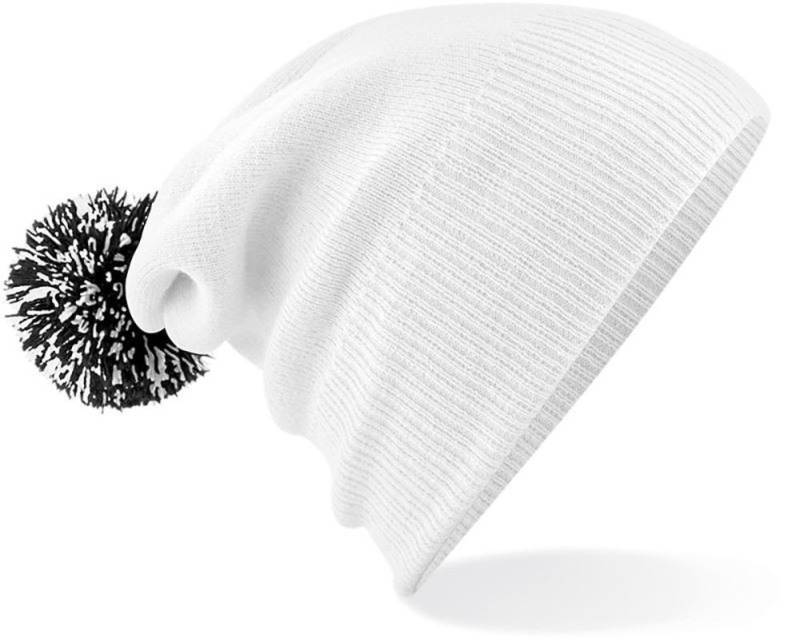 Goodman Design Bommelmütze Strickmütze Beanie Pompon Mütze Pudelmütze Duales Design – mit Umschlag oder als Slouch-Beanie von Goodman Design