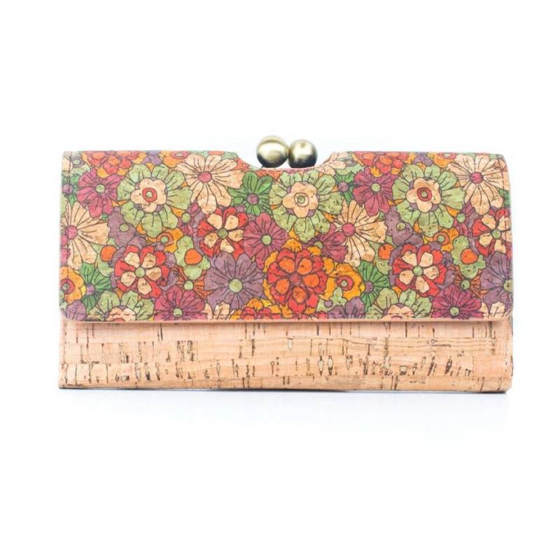 Goodman Design Geldbörse Damenbrieftasche aus Naturkork mit buntem Mosaikmuster Portemonnaie, Leicht, robust und handtaschentauglich. von Goodman Design