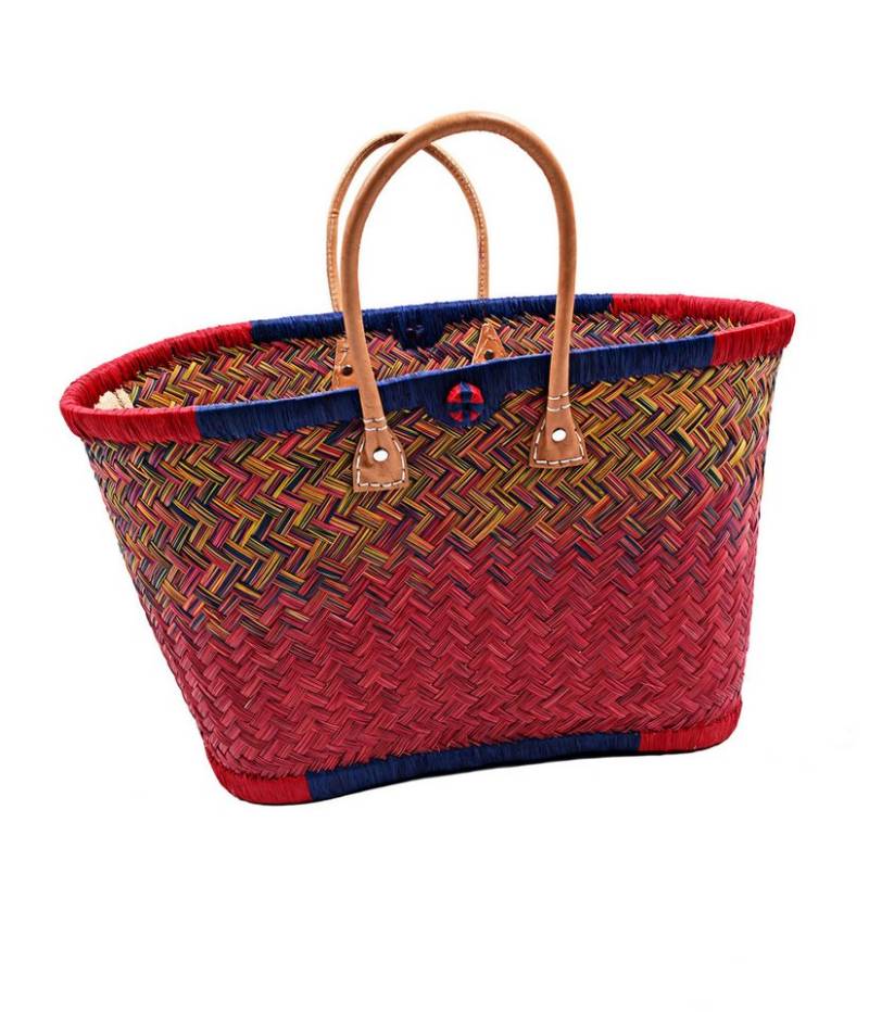 Goodman Design Korbtasche Handgefertigter Strohkorb – Farbenfroh, robust und einzigartig, Sehr Hochwertige Verarbeitung von Goodman Design