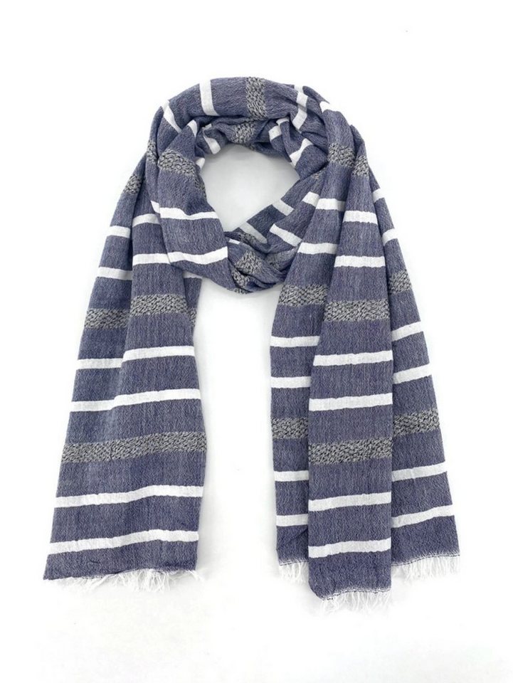 Goodman Design Modeschal Eleganter Baumwollschal im zeitlosen Streifen-Design, Unisex-Design – für Damen und Herren gleichermaßen geeignet von Goodman Design