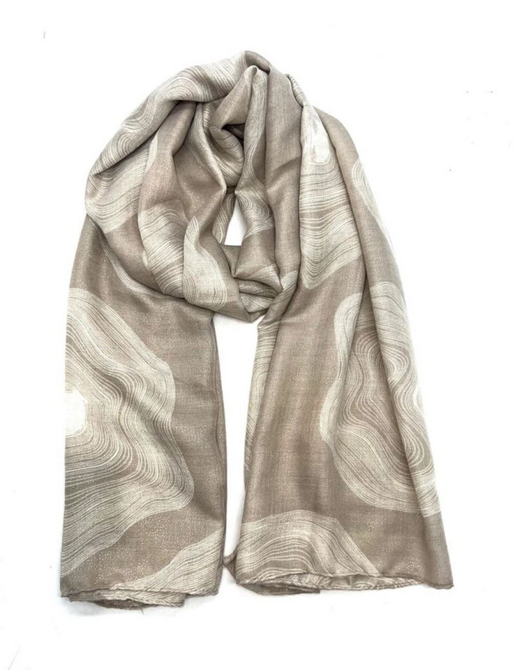 Goodman Design Modeschal Elegantes bedrucktes Tuch mit Goldprägung – leichterschal, Leichtes, angenehm weiches Material von Goodman Design