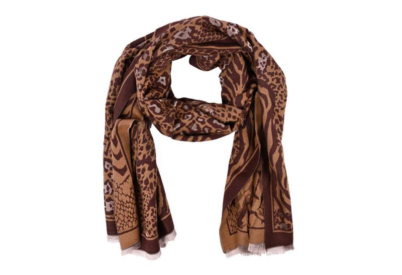 Goodman Design Modeschal Exklusiver Seiden-Viskose Damenschal mit edlem Animal Print, Angenehm weich und hautfreundlich von Goodman Design