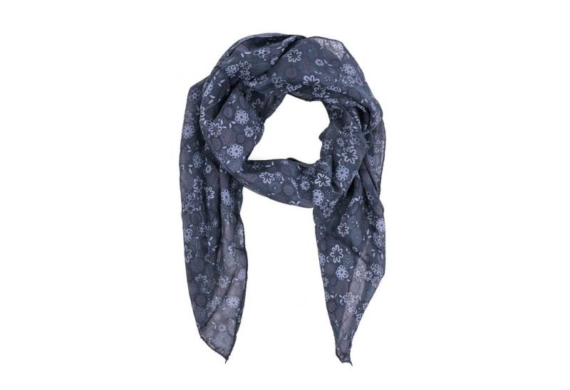 Goodman Design Modeschal Leichter unisex Schrägschal mit Blumenmuster – Made in Italy, Hochwertige Verarbeitung von Goodman Design