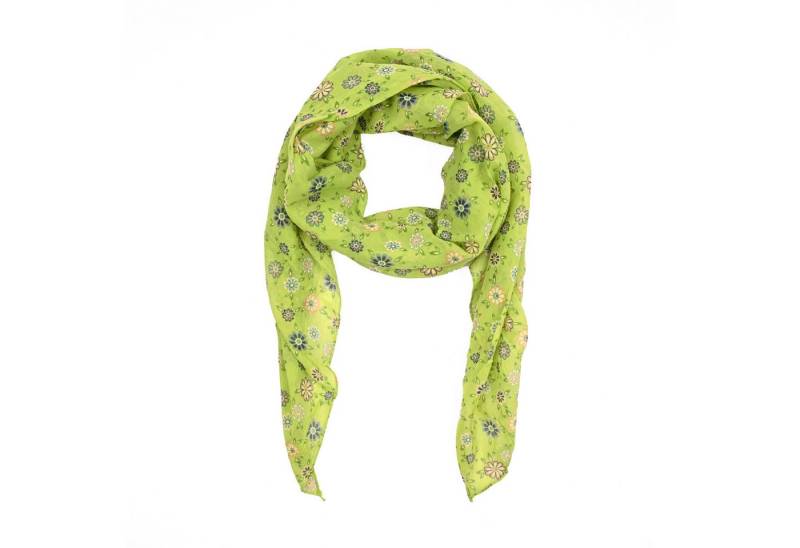 Goodman Design Modeschal Leichter unisex Schrägschal mit Blumenmuster – Made in Italy, Hochwertige Verarbeitung von Goodman Design