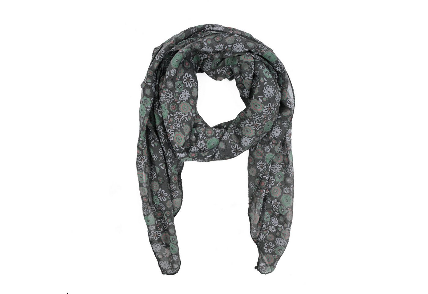 Goodman Design Modeschal Leichter unisex Schrägschal mit Blumenmuster – Made in Italy, Hochwertige Verarbeitung von Goodman Design