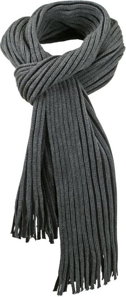 Goodman Design Modeschal Modeschal Strickschal Herbst Winter Fransen Schal, Effektvolle Akzente durch 2-farbiges Ripp-Design von Goodman Design