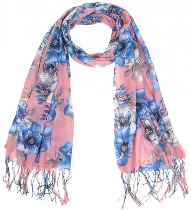 Goodman Design Modeschal Scarf Flowers Tassels Damen Fransen Schal, angenehmer Tragekomfort von Goodman Design