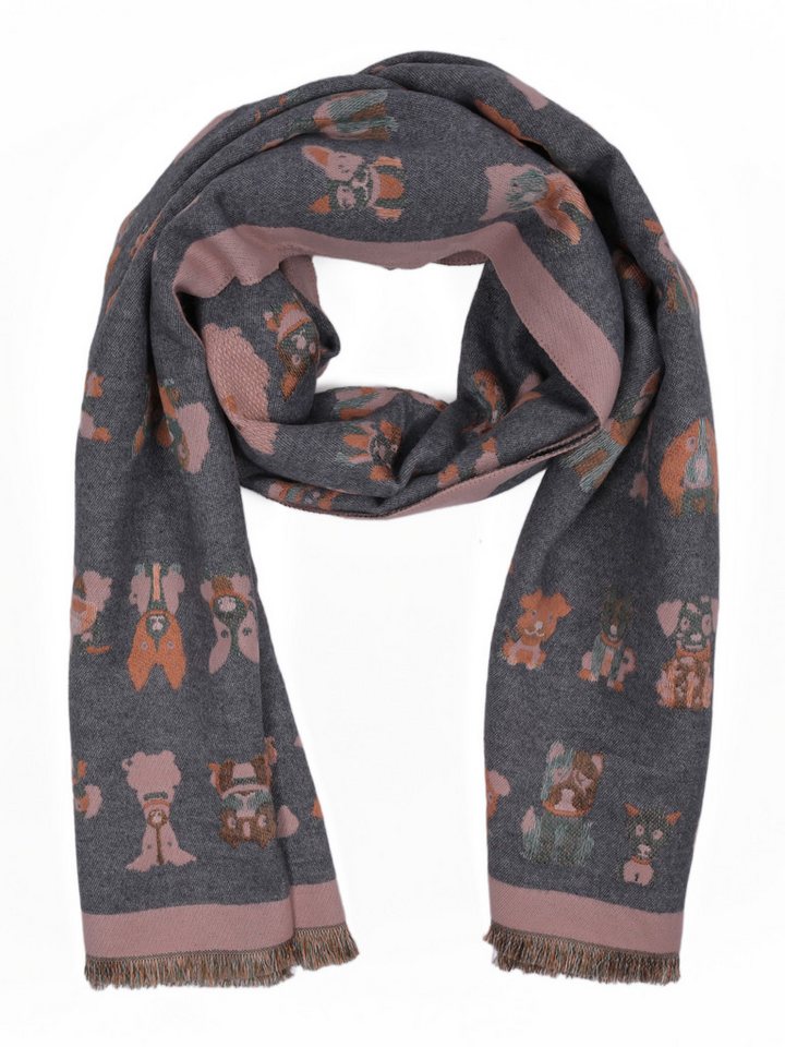 Goodman Design Modetuch Modeschal mit Hunde Design, Sorgfältig gefertigt für ein luxuriöses Tragegefühl. von Goodman Design