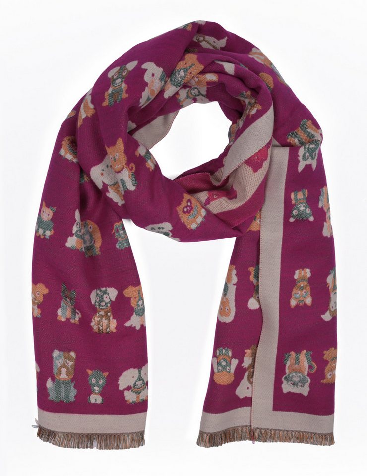 Goodman Design Modetuch Modeschal mit Hunde Design, Sorgfältig gefertigt für ein luxuriöses Tragegefühl. von Goodman Design