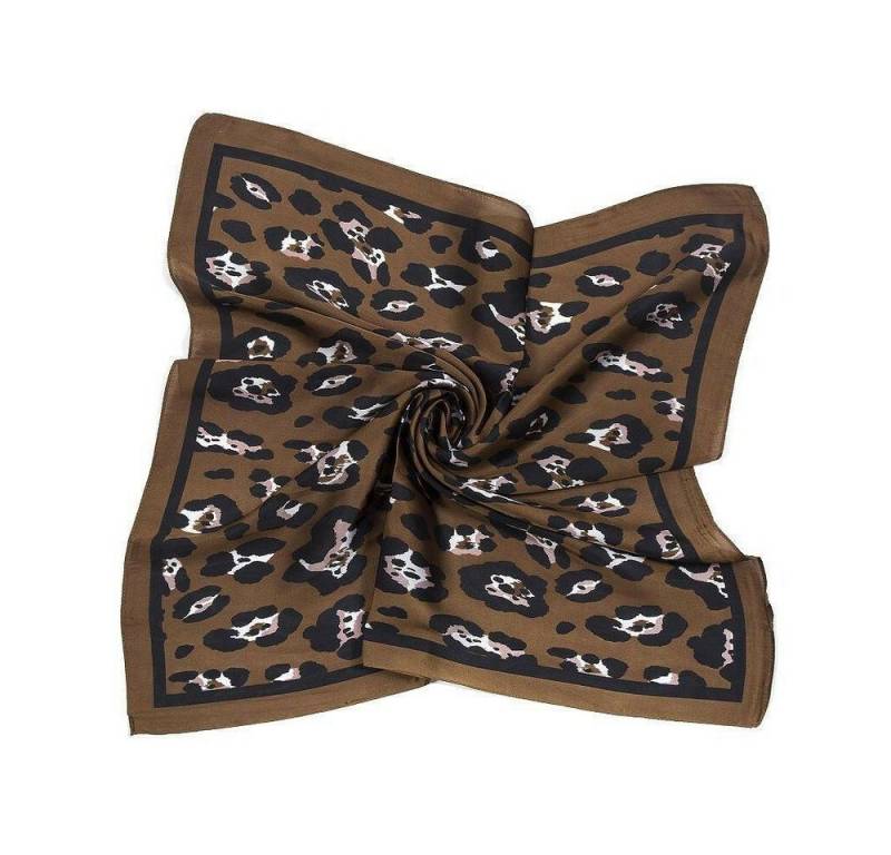 Goodman Design Modetuch Vierecktuch Frani Eleganter Allrounder mit Animal-Print, Sehr hochwertige Verarbeitung mit 20% Seide. von Goodman Design