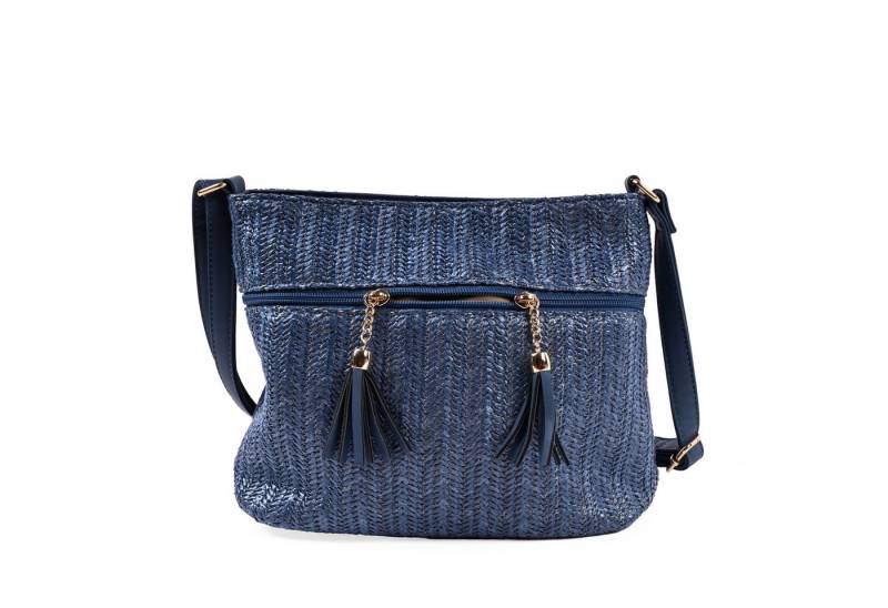 Goodman Design Schultertasche Geflochtene Umhängetasche mit Tasseln, Hochwertiges Kunstleder in geflochtener Struktur von Goodman Design