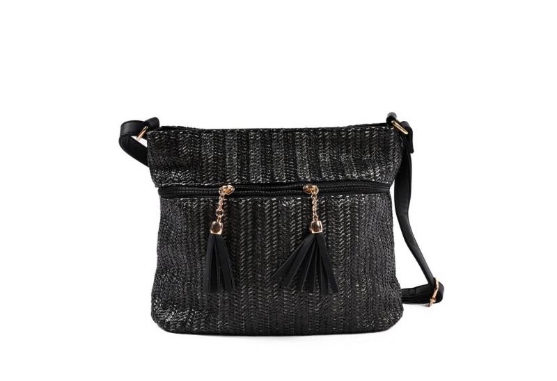 Goodman Design Schultertasche Geflochtene Umhängetasche mit Tasseln, Hochwertiges Kunstleder in geflochtener Struktur von Goodman Design